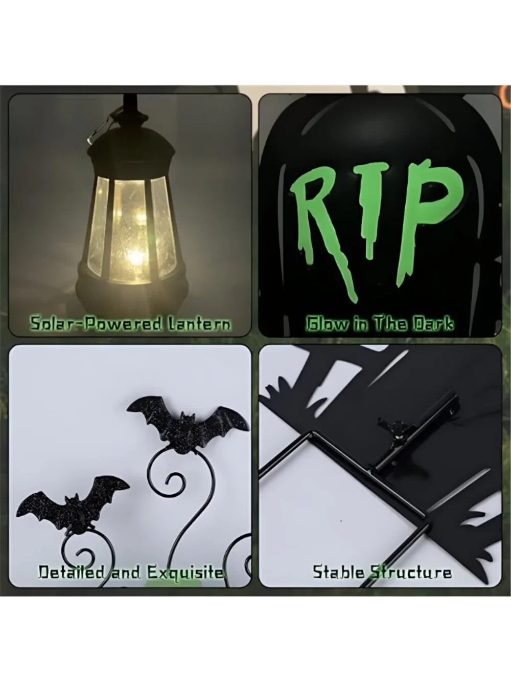 Halloween Decorations Outdoor 3 Pack Metal Witch Yard Stakes